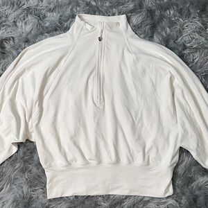 Lululemon Athletica Cream High-Neck Sweatshirt
